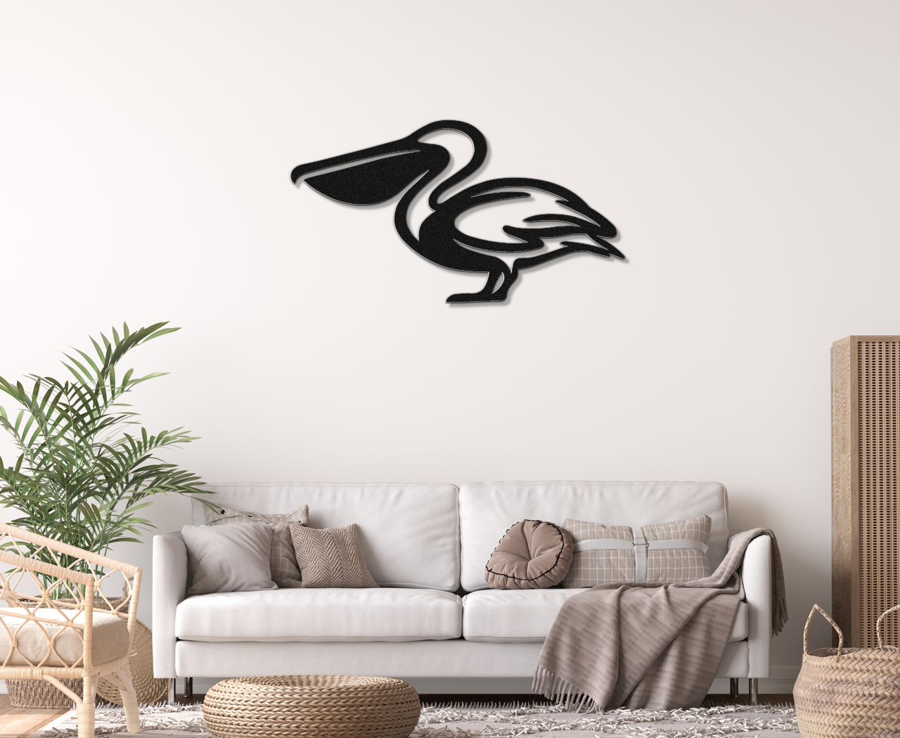 Pelican Metal Wall Art