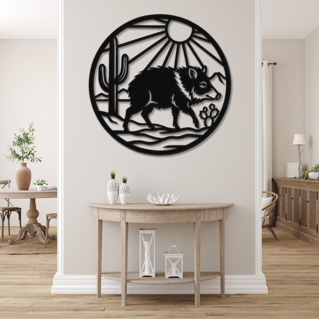 Javelina Metal Wall Art