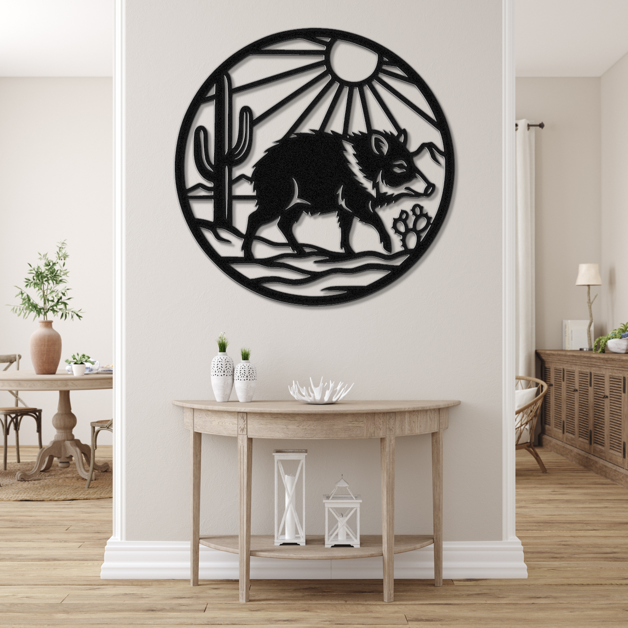 Javelina Metal Wall Art