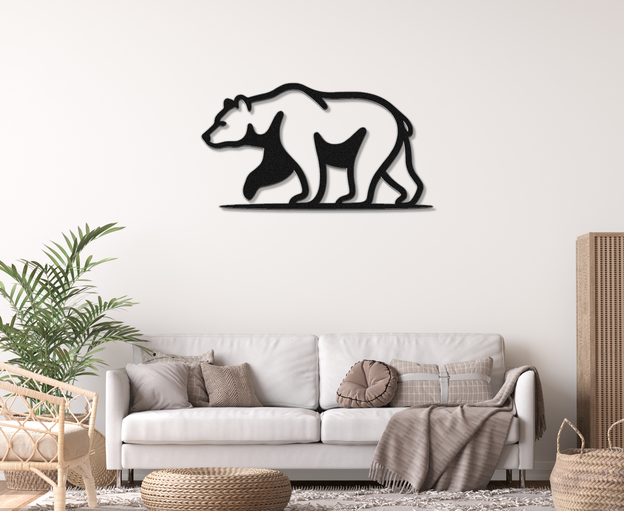 Bear Metal Wall Art