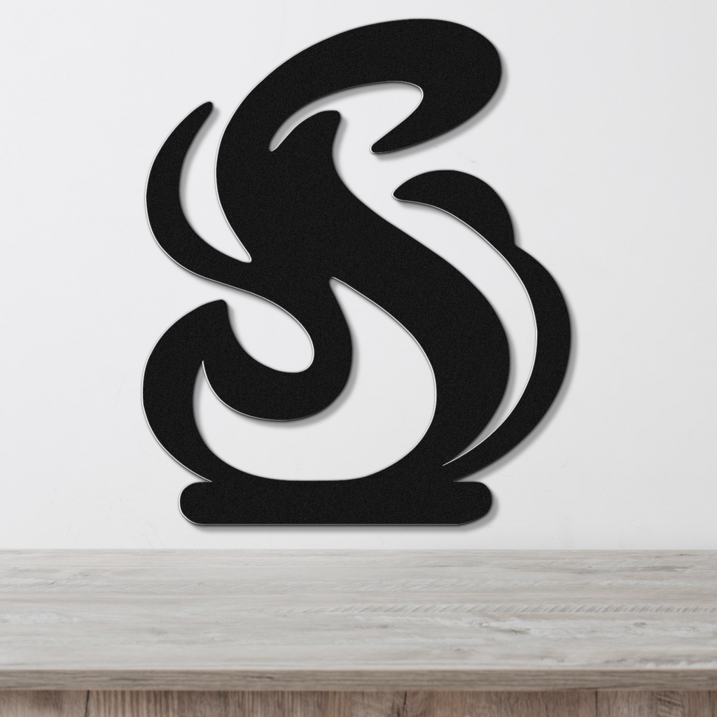 Abstract Fire Metal Wall Art