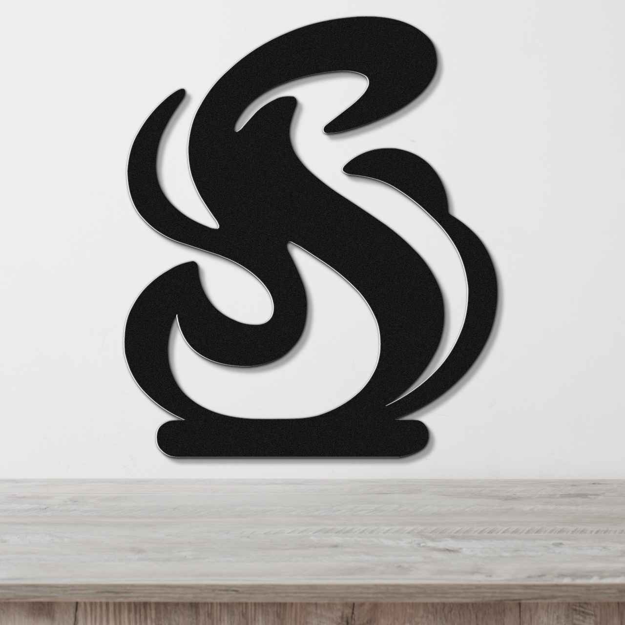 Abstract Fire Metal Wall Art