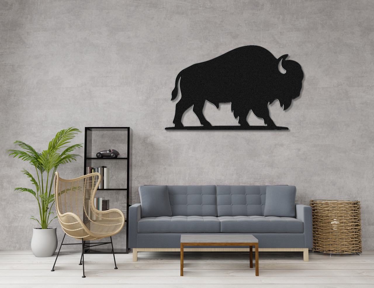 Buffalo Metal Wall Art