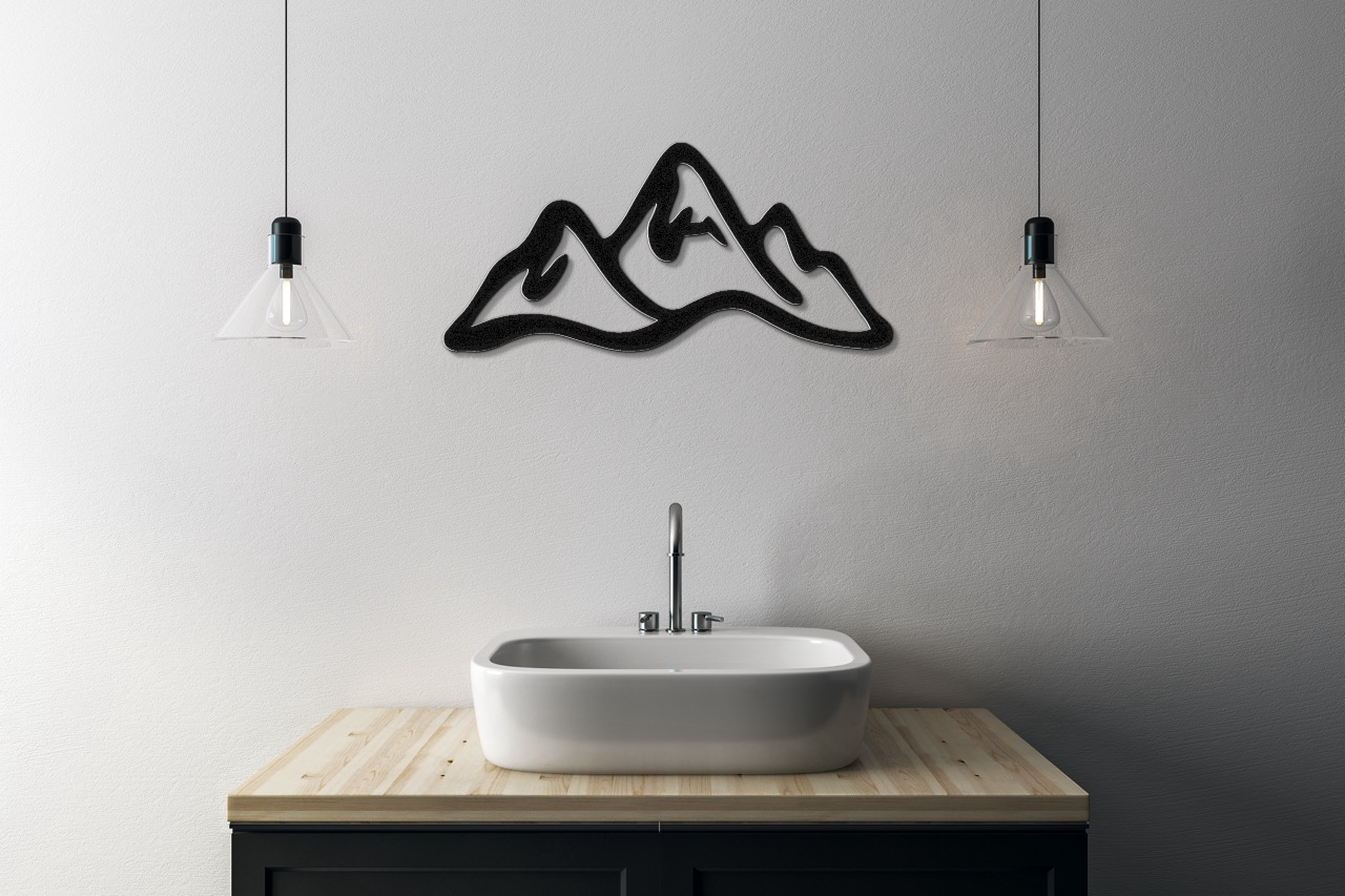 Mountains Metal Wall Art