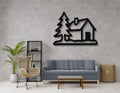 Mountain Cabin Metal Wall Art