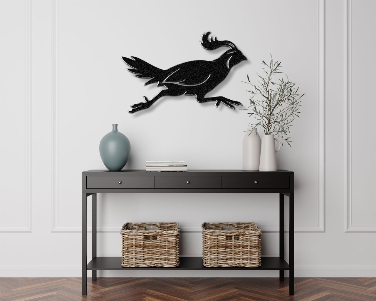 Running Quail Metal Wall Art