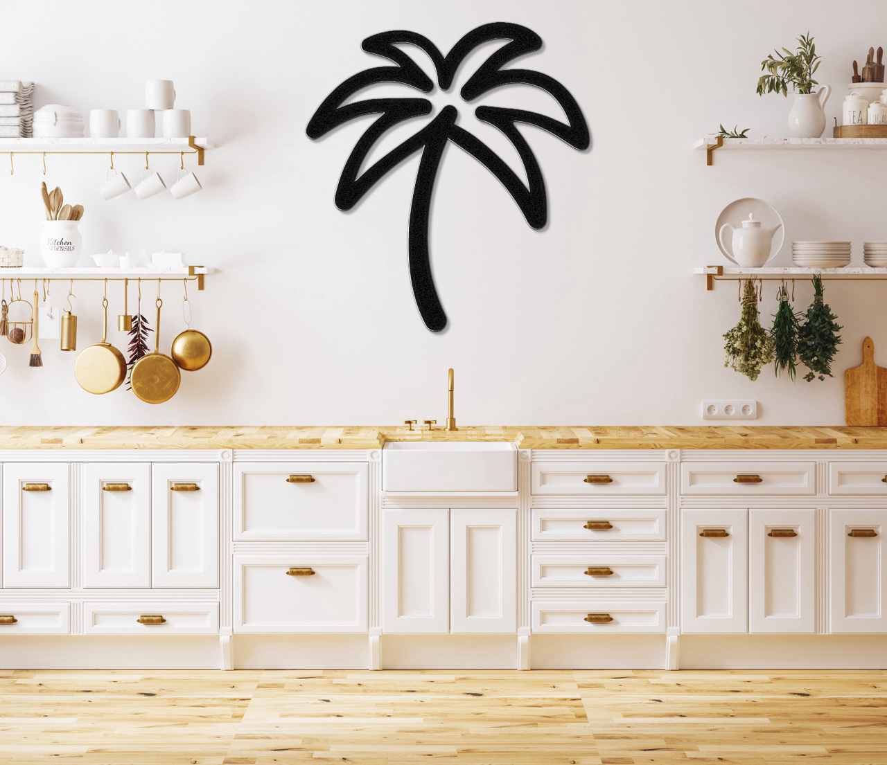 Palm Tree Metal Wall Art