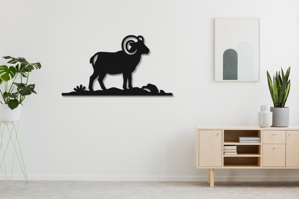 Bighorn Sheep Metal Wall Art