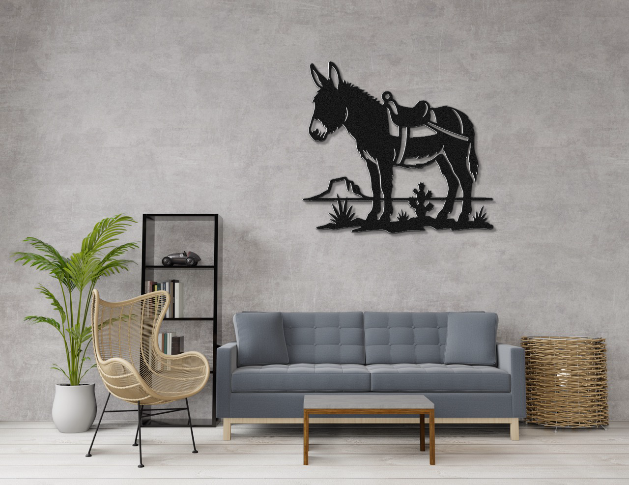Burro Metal Wall Art