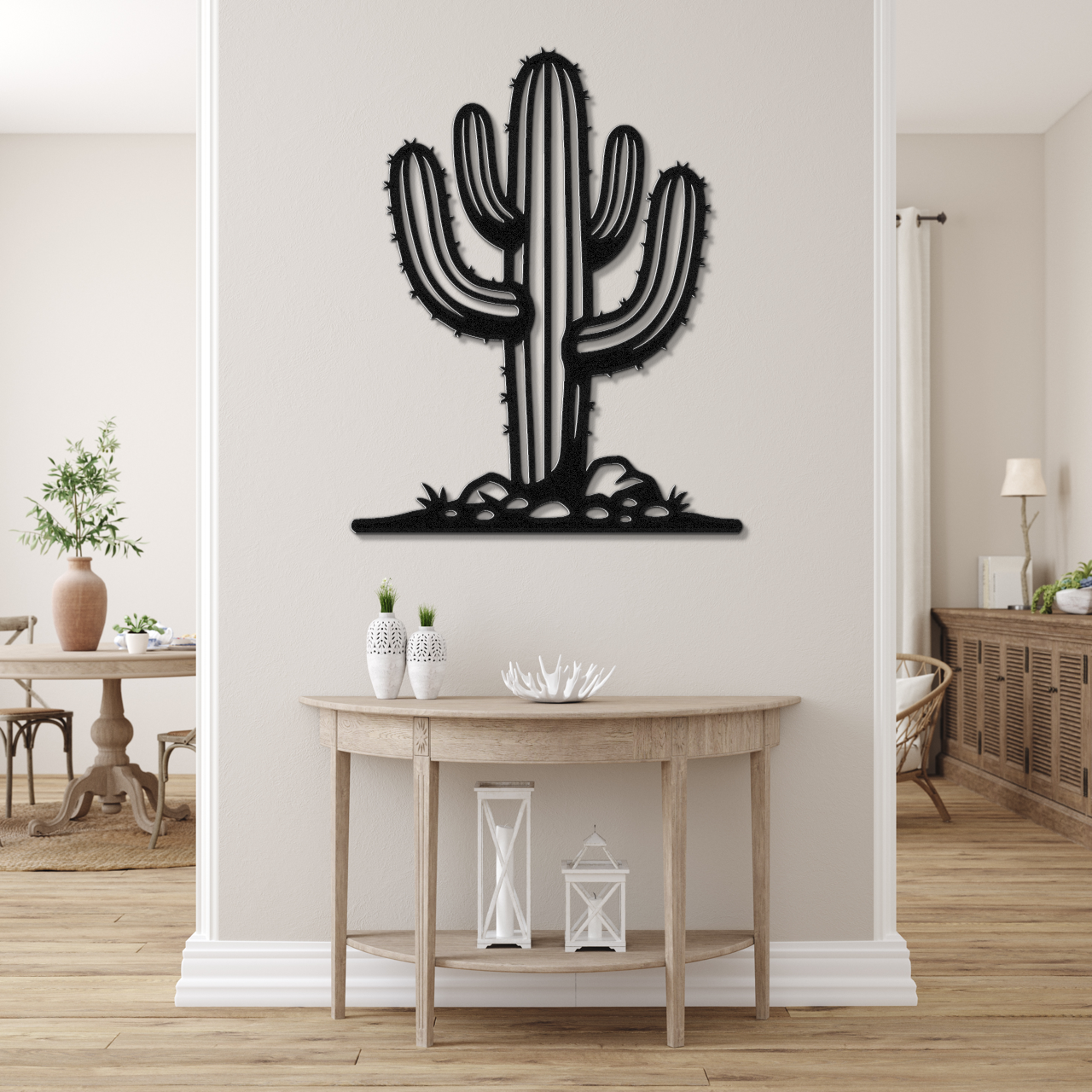 Saguaro Cactus Metal Wall Art