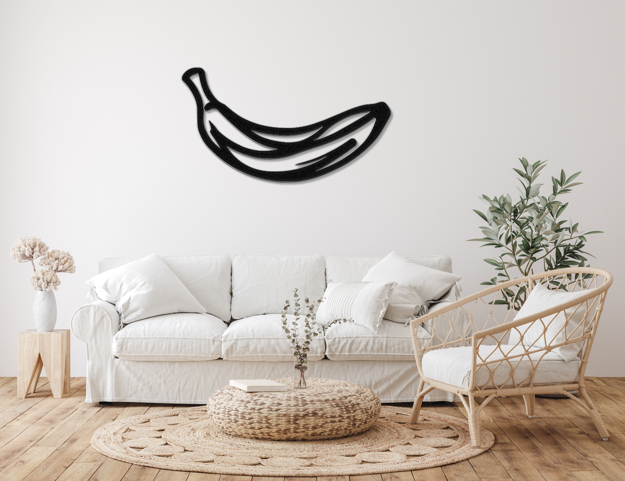 Banana Metal Wall Art