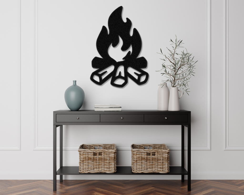 Campfire Metal Wall Art