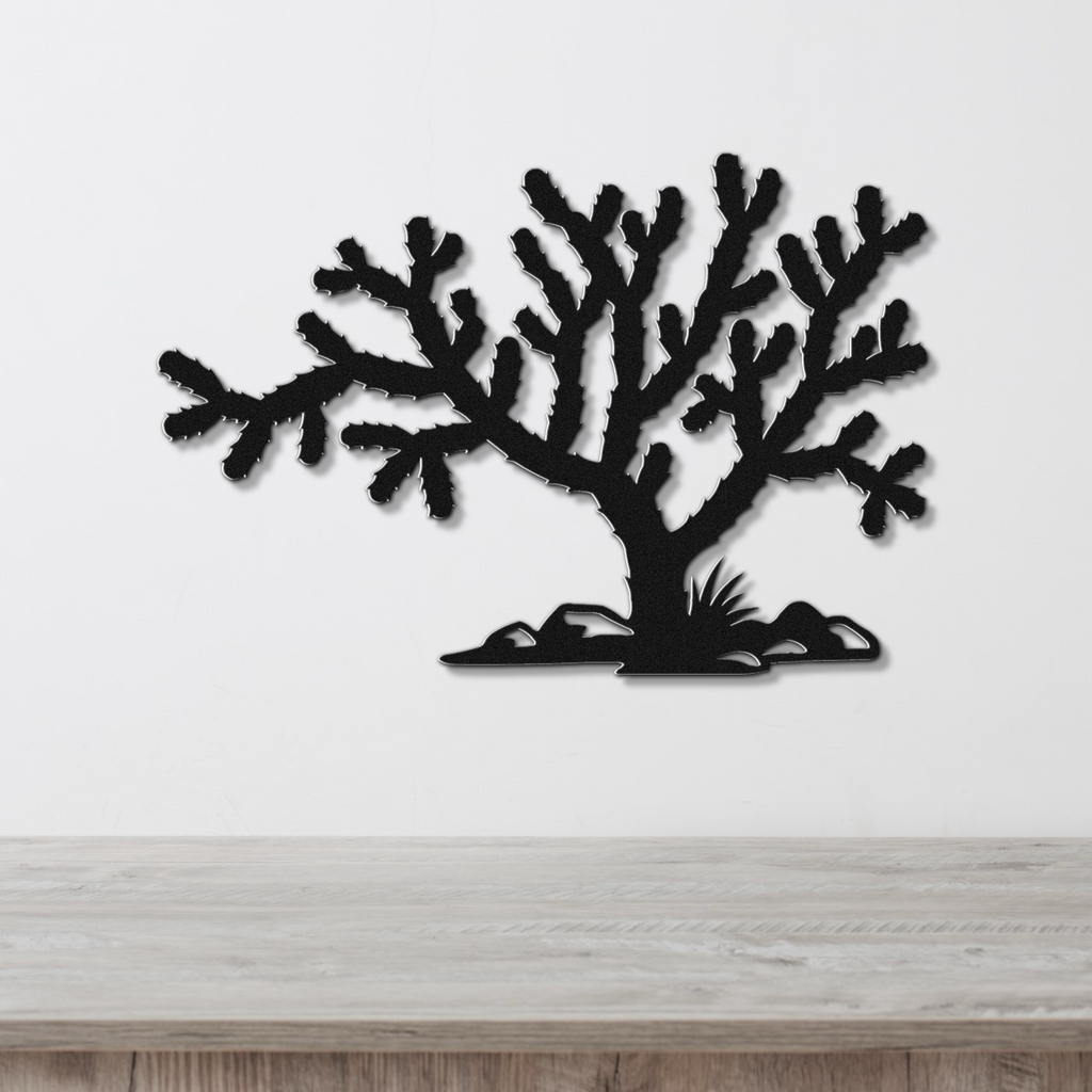 Cholla Cactus Metal Wall Art