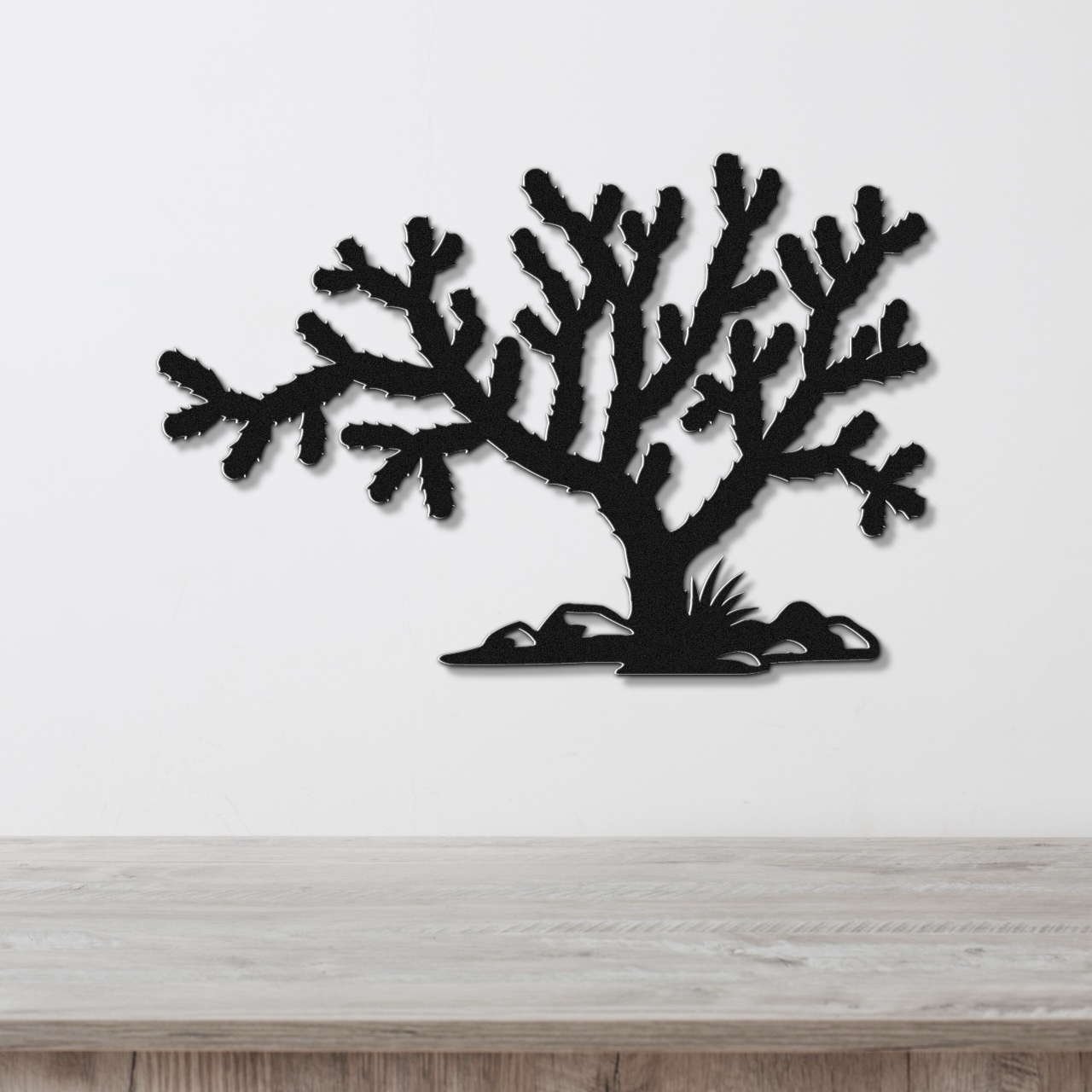 Cholla Cactus Metal Wall Art