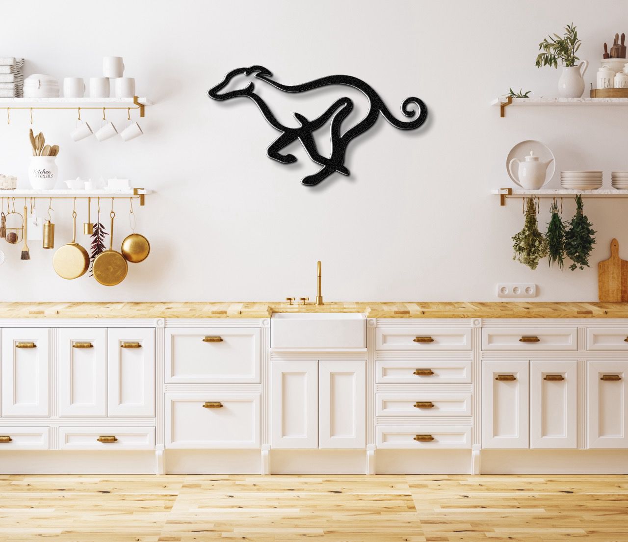 Greyhound Metal Wall Art