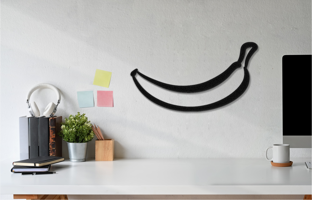 Banana Metal Wall Art
