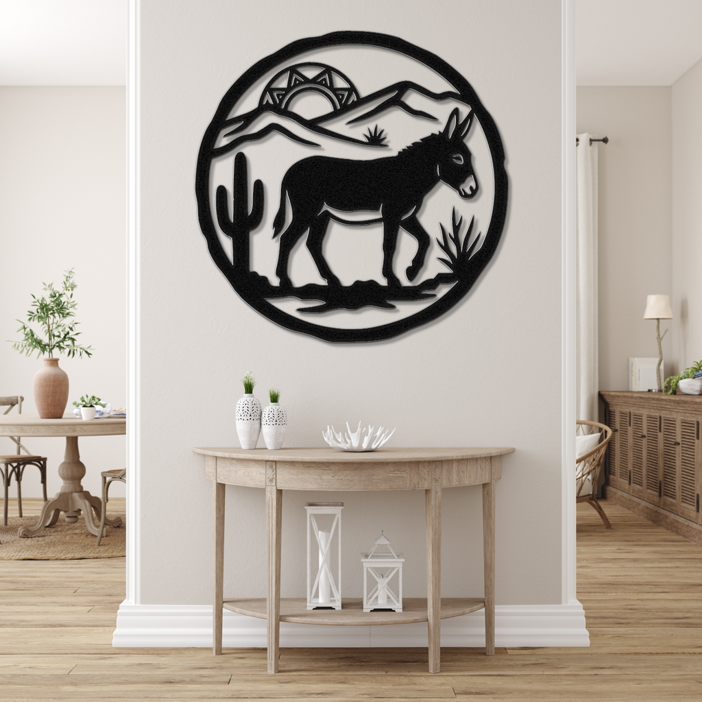 Burro Metal Wall Art