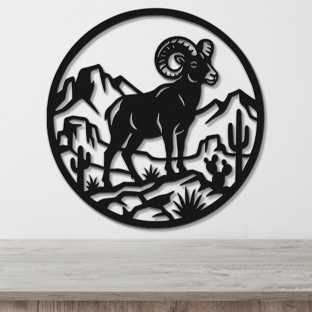 Arizona Bighorn Sheep Metal Wall Art