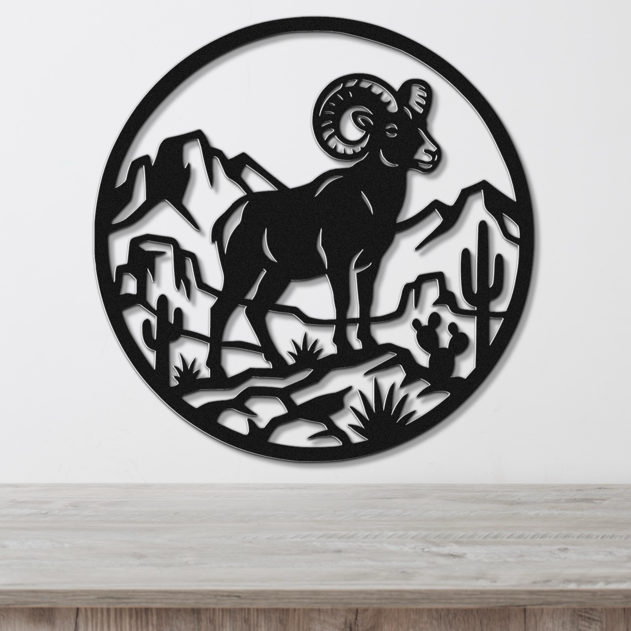 Arizona Bighorn Sheep Metal Wall Art