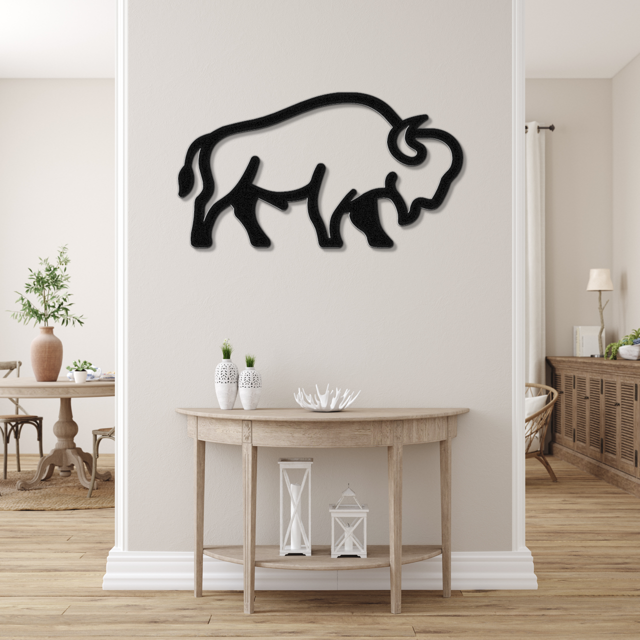 Buffalo Metal Wall Art