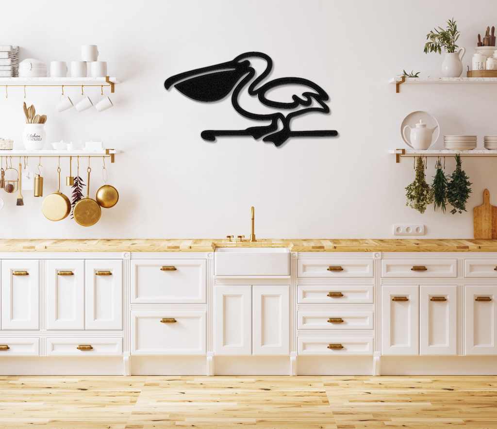 Pelican Metal Wall Art