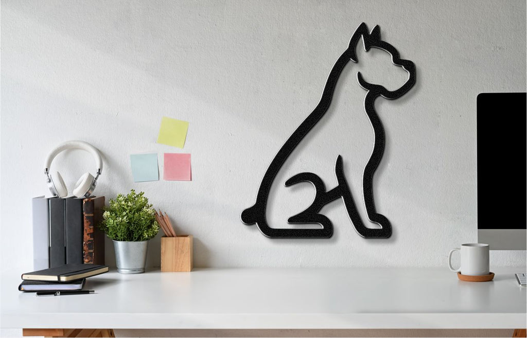 Boxer Dog Metal Wall Art