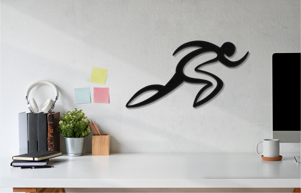 Runner Metal Wall Art