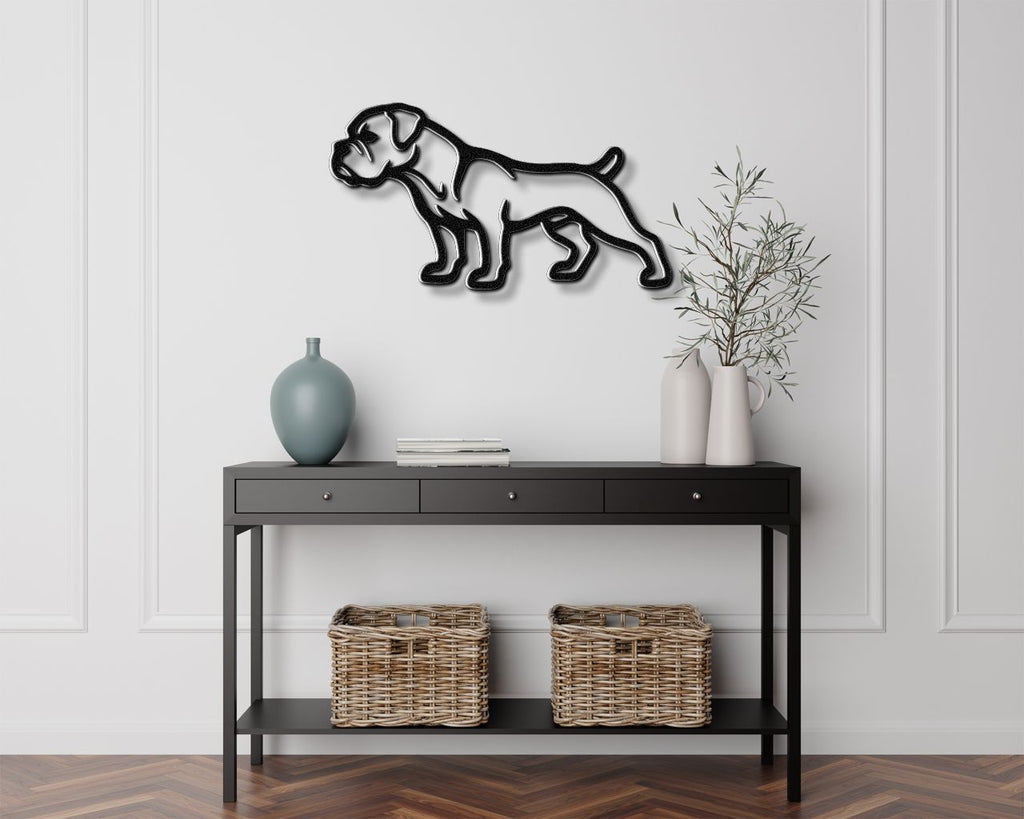 Boxer Dog Metal Wall Art