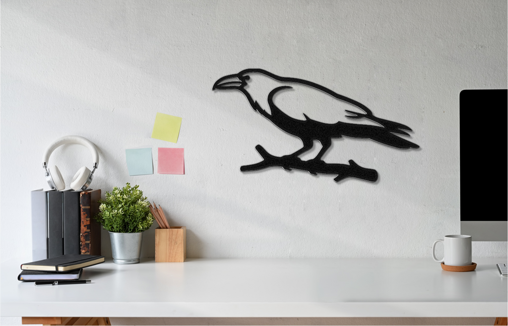 Raven Metal Wall Art