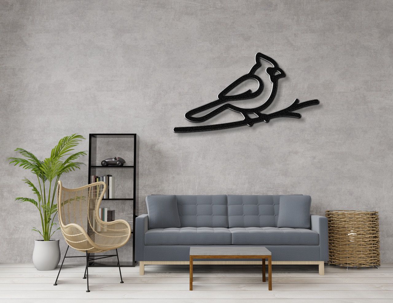 Cardinal Metal Wall Art
