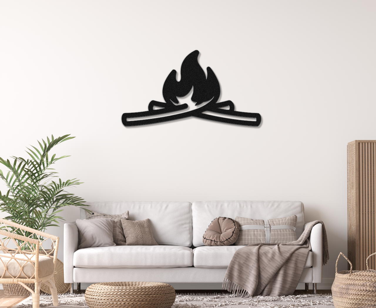 Campfire Metal Wall Art