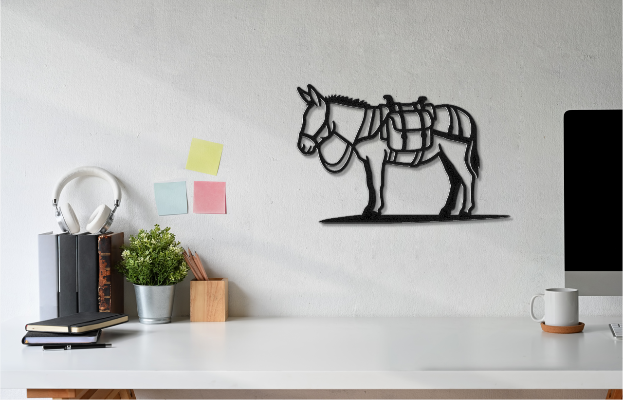 Burro Metal Wall Art