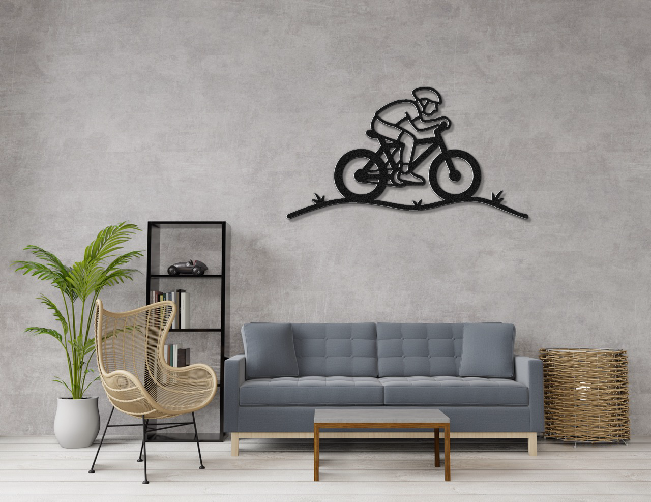 Cycling Metal Wall Art