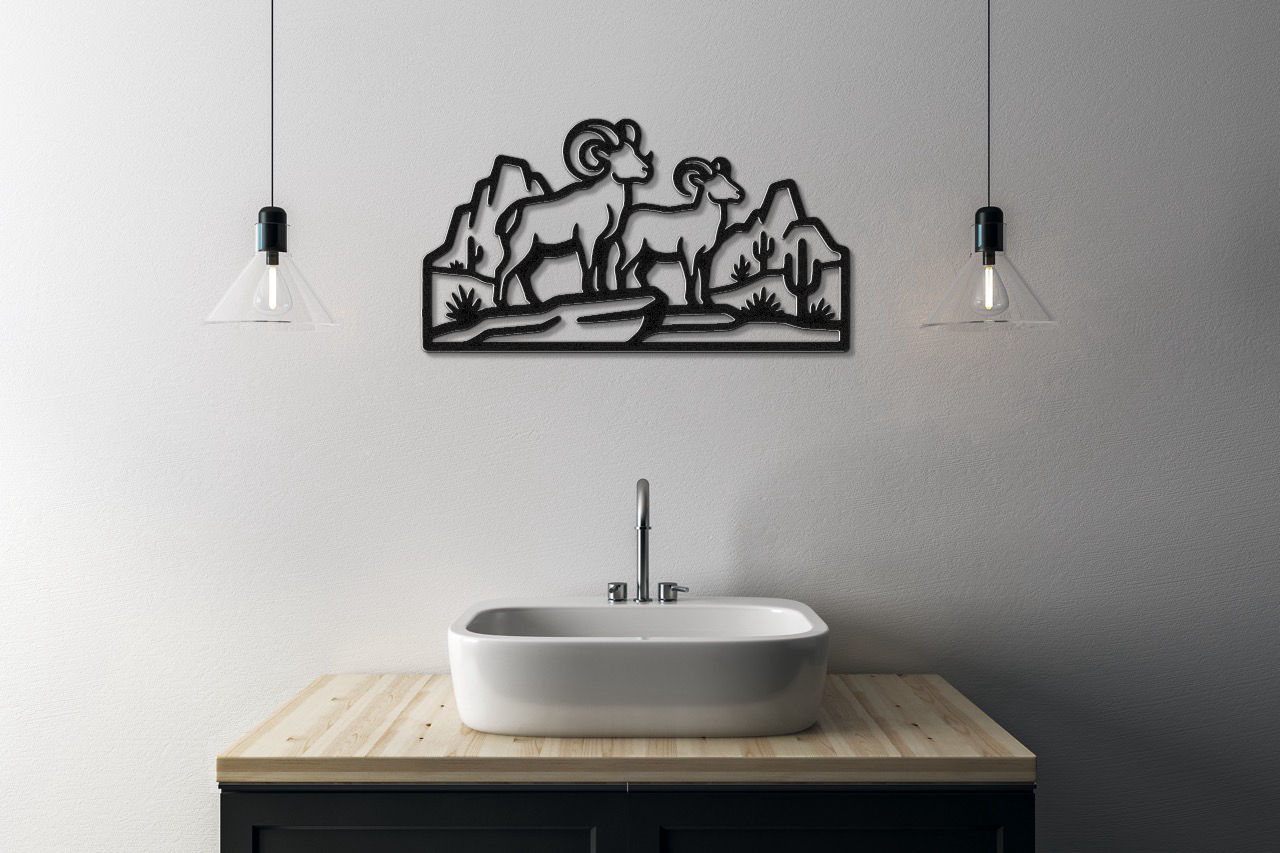 Arizona Bighorn Sheep Metal Wall Art