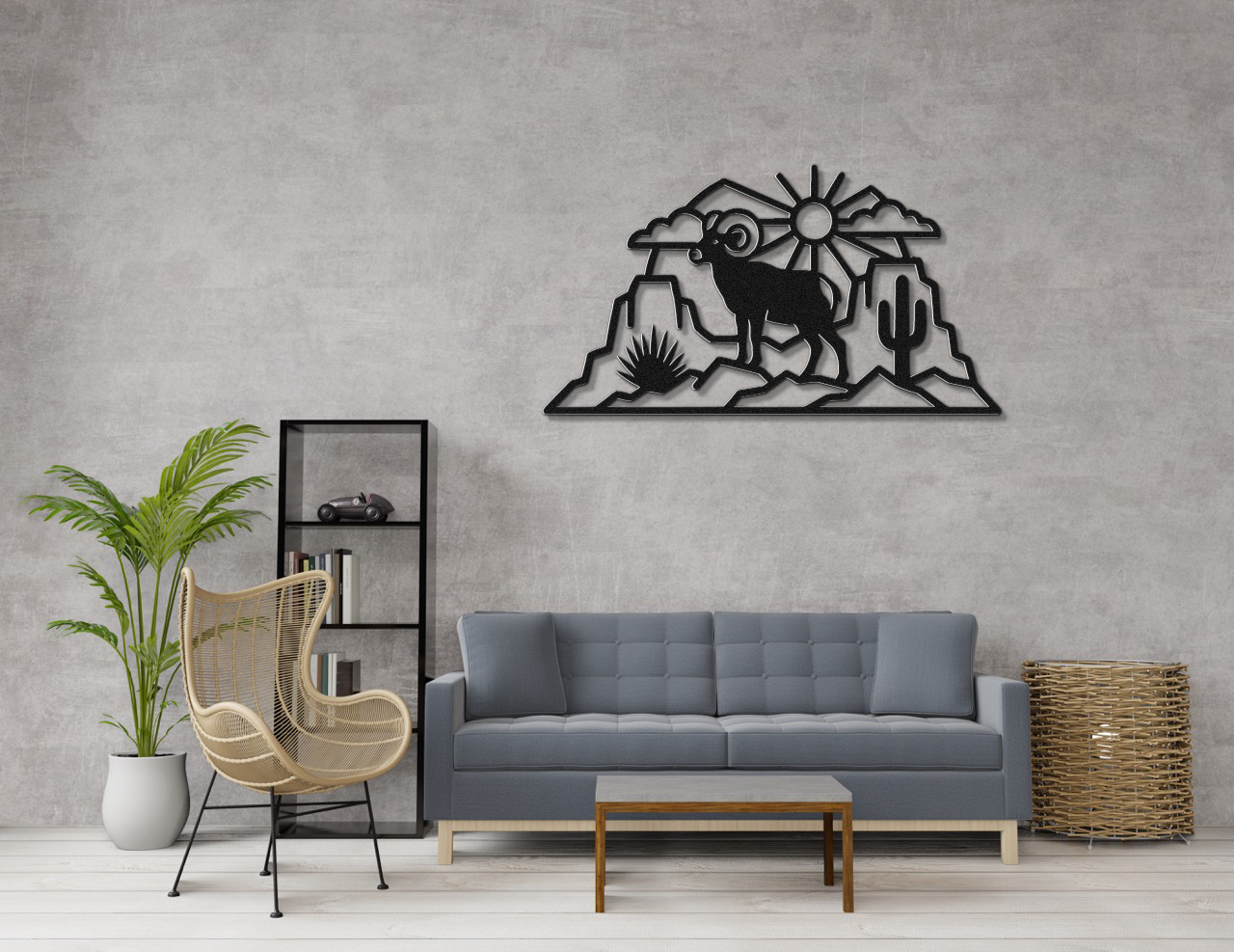Arizona Bighorn Sheep Metal Wall Art