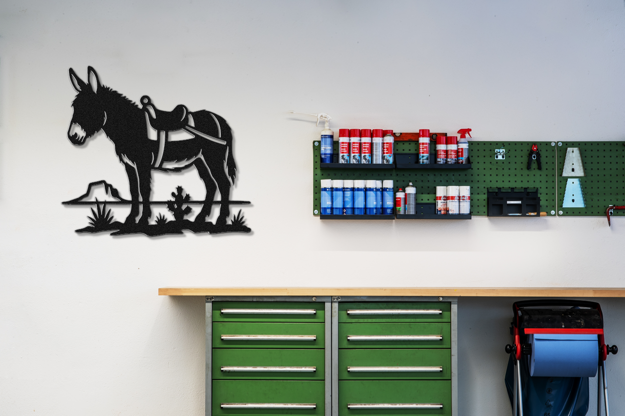 Burro Metal Wall Art