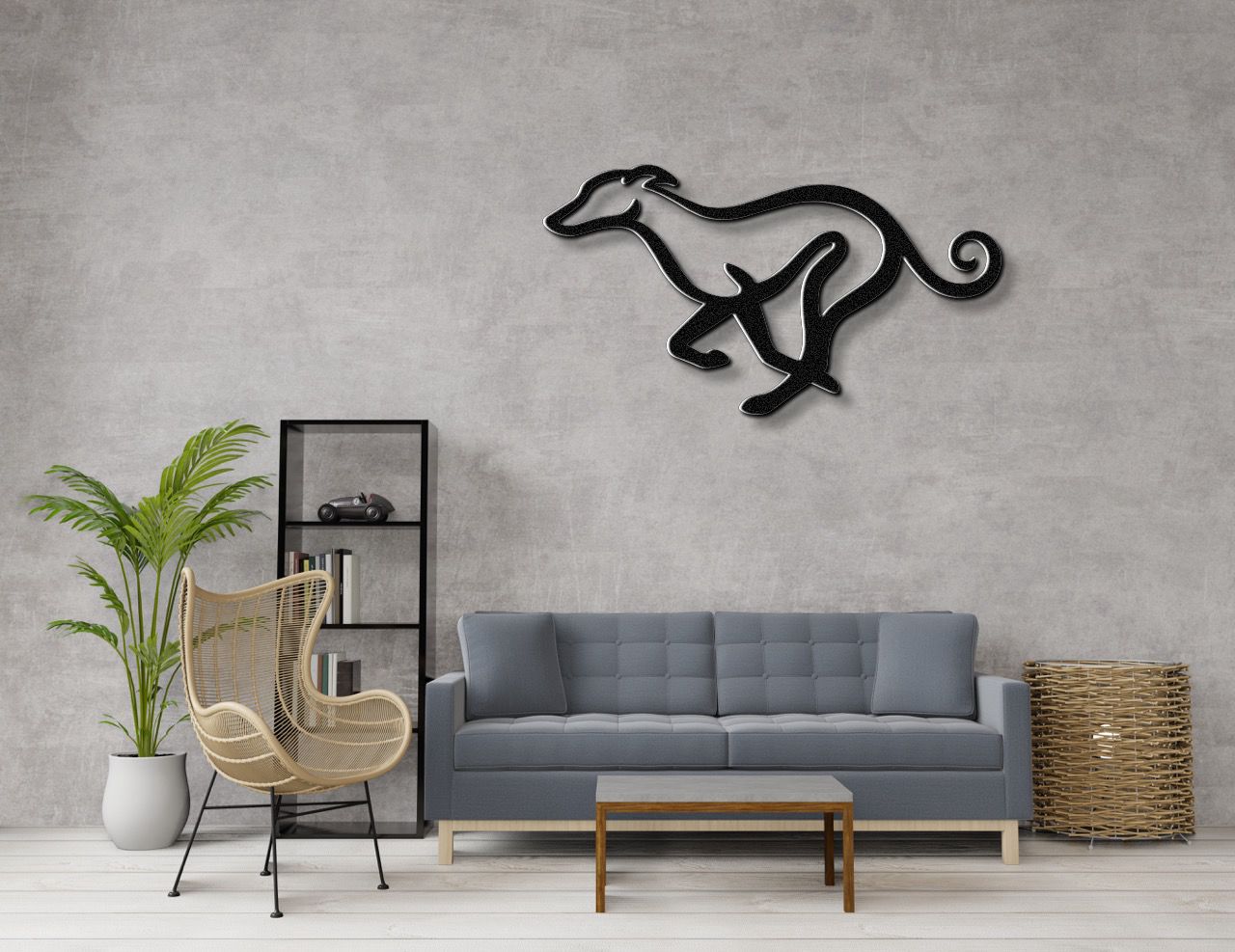 Greyhound Metal Wall Art