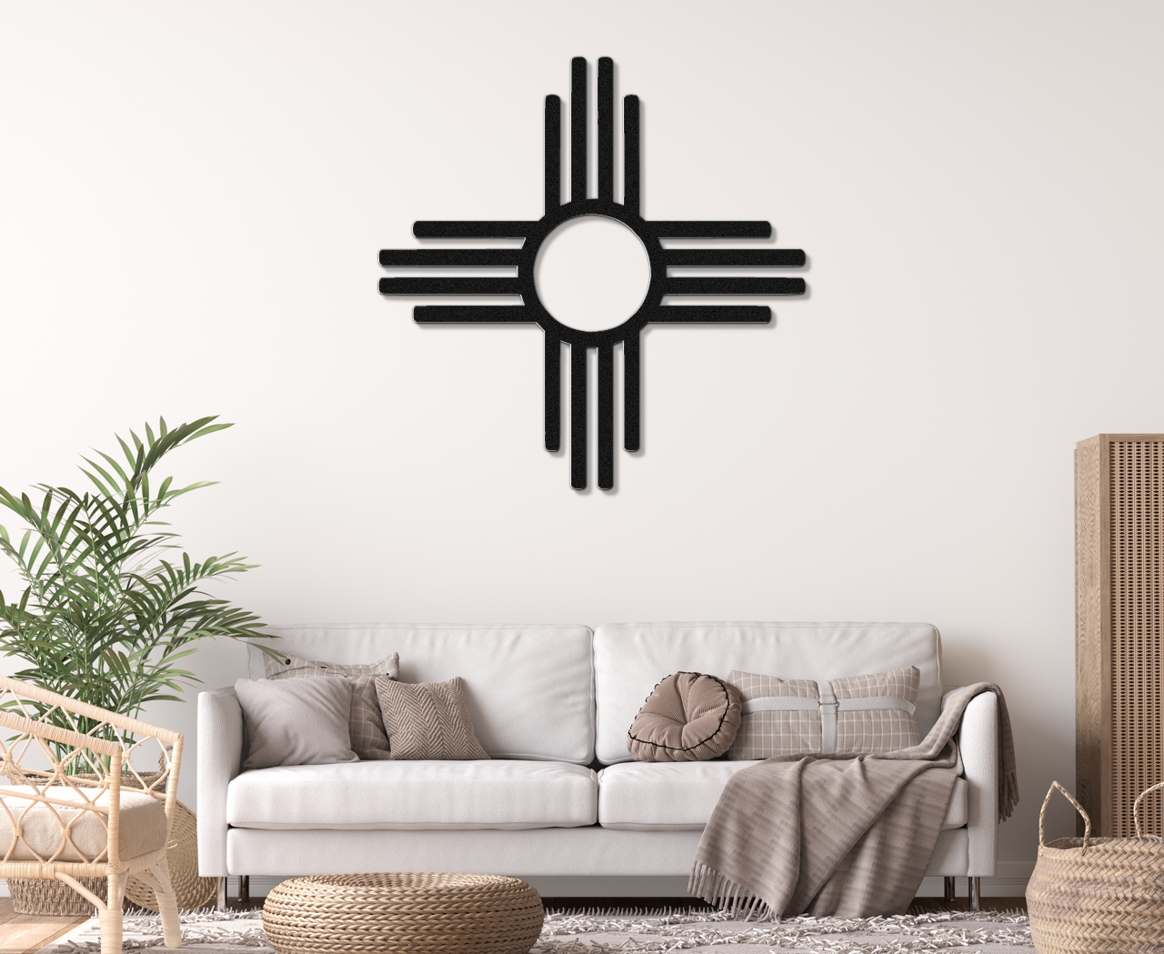 Zia Sun Symbol Metal Wall Art