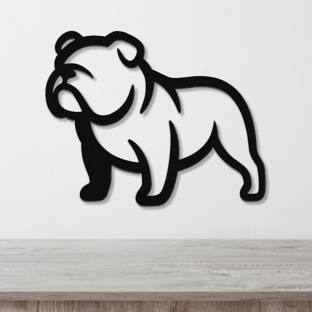 Bulldog Metal Wall Art