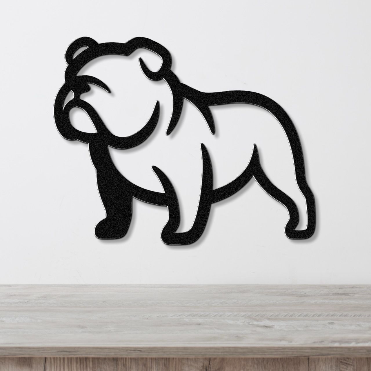 Bulldog Metal Wall Art