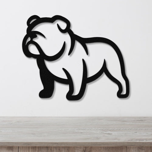 Bulldog Metal Wall Art