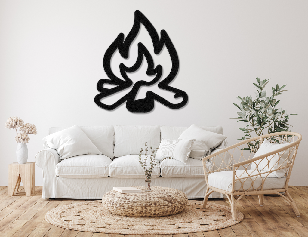 Campfire Metal Wall Art