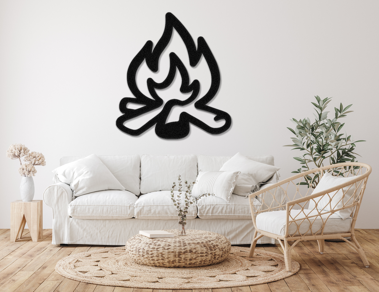 Campfire Metal Wall Art