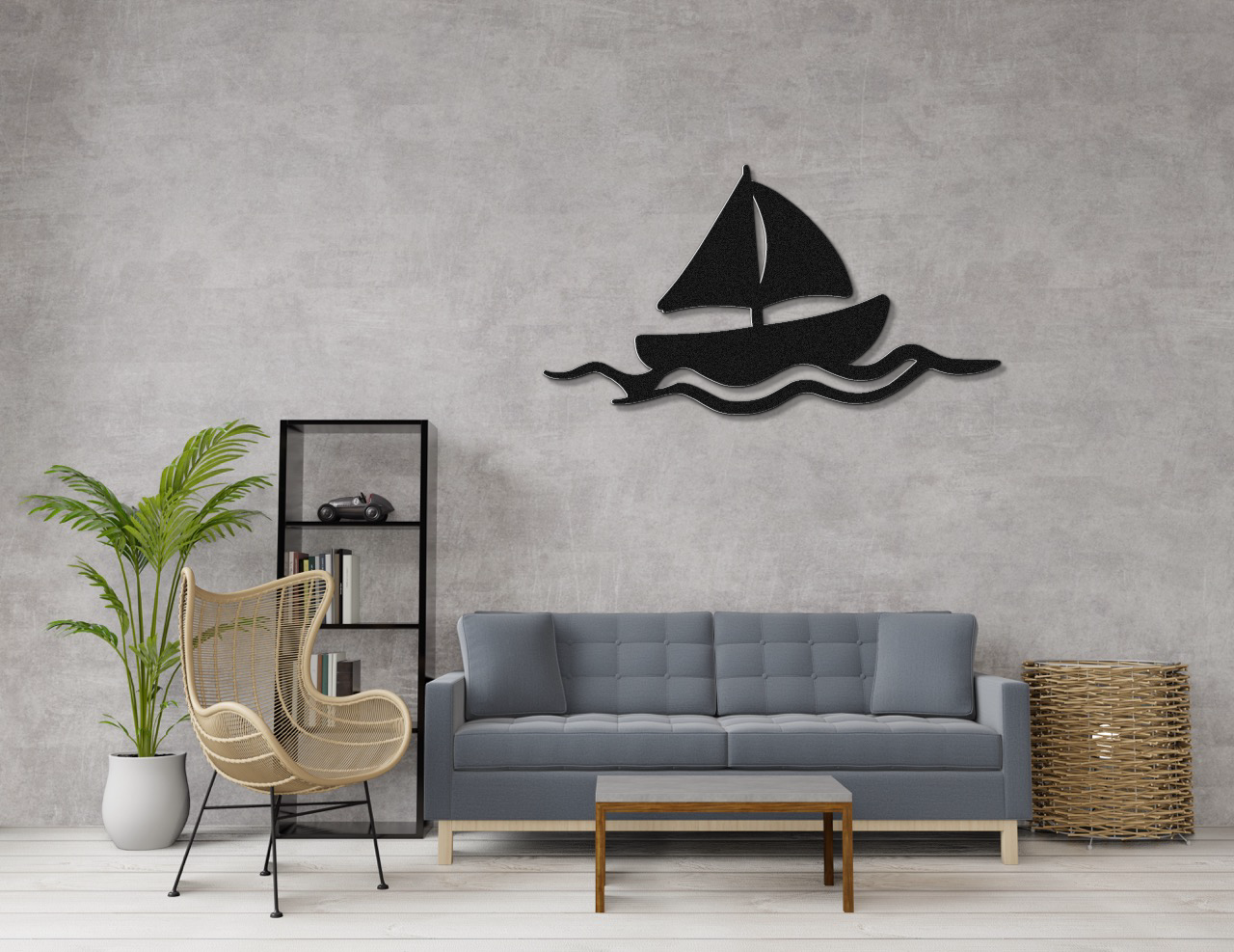 Sailboat Metal Wall Art