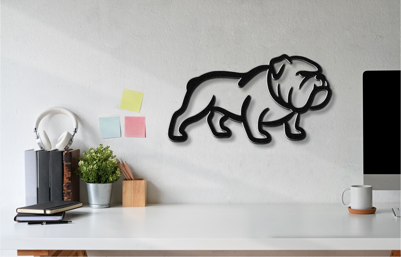 Bulldog Metal Wall Art