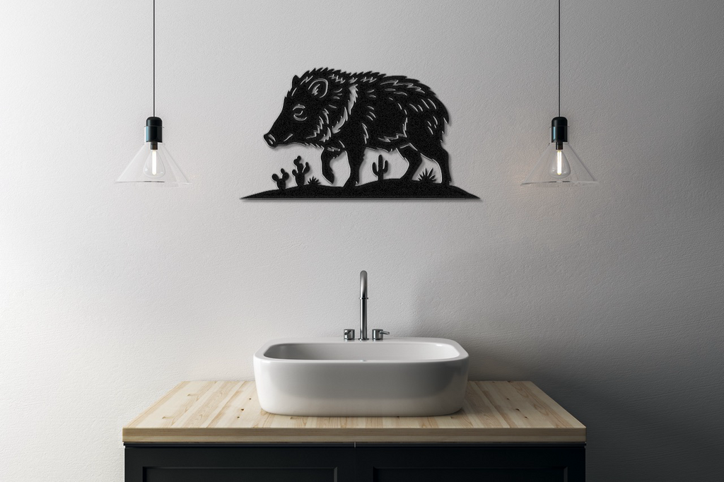 Javelina Metal Wall Art