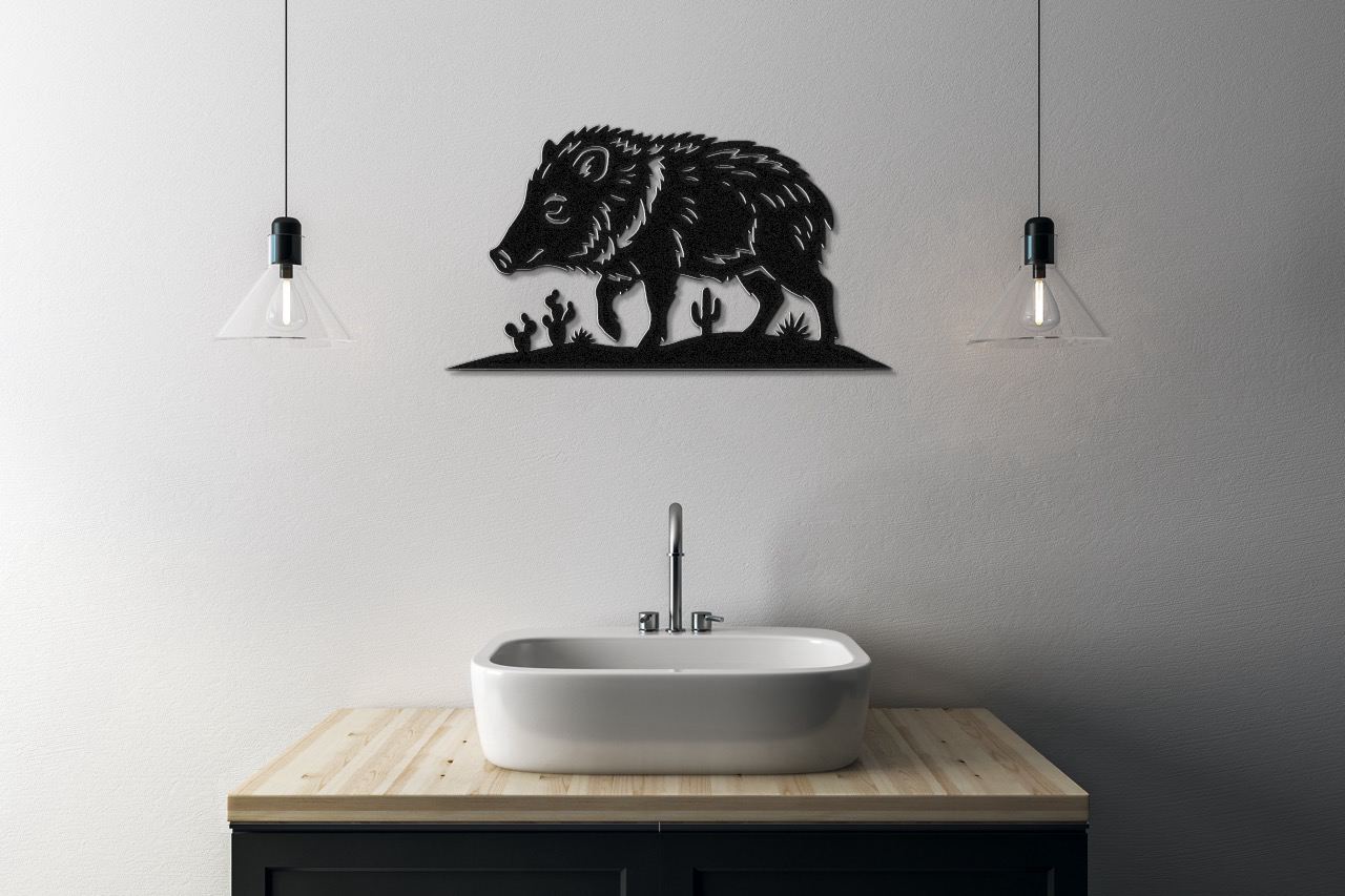 Javelina Metal Wall Art
