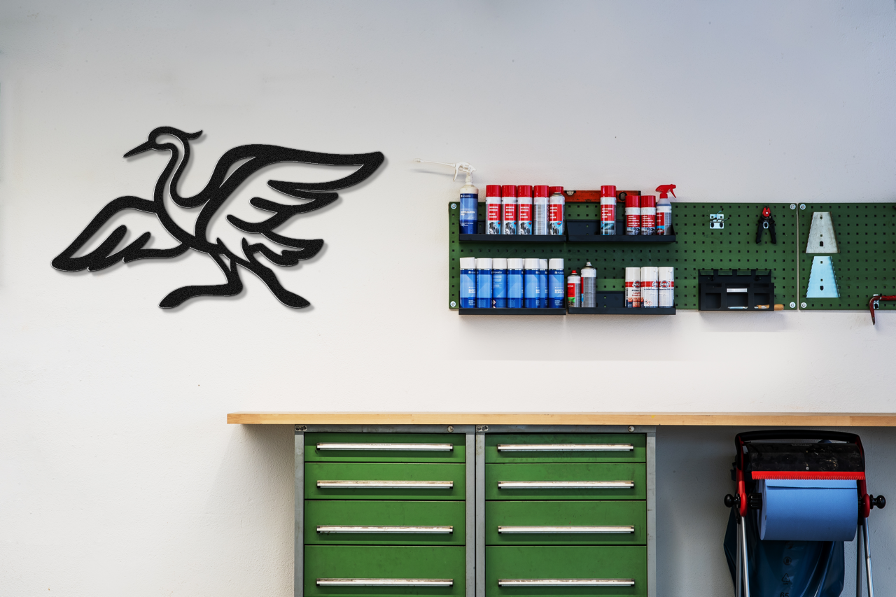 Crane Metal Wall Art