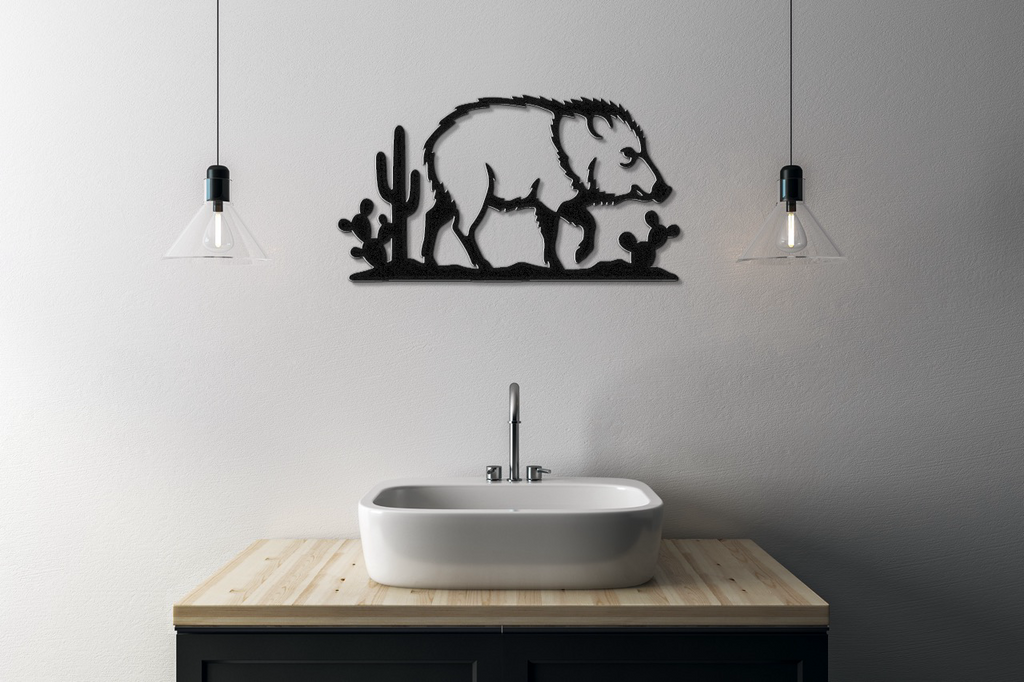 Javelina Metal Wall Art