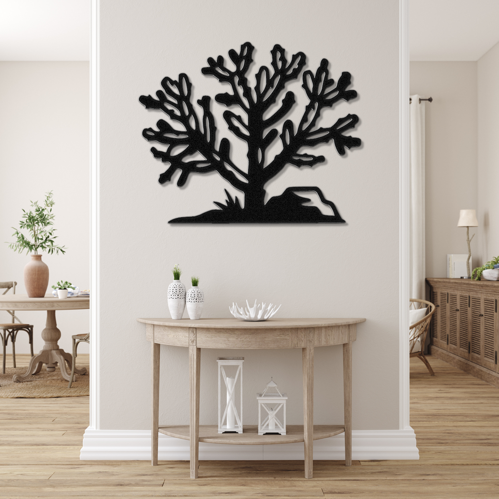 Cholla Cactus Metal Wall Art